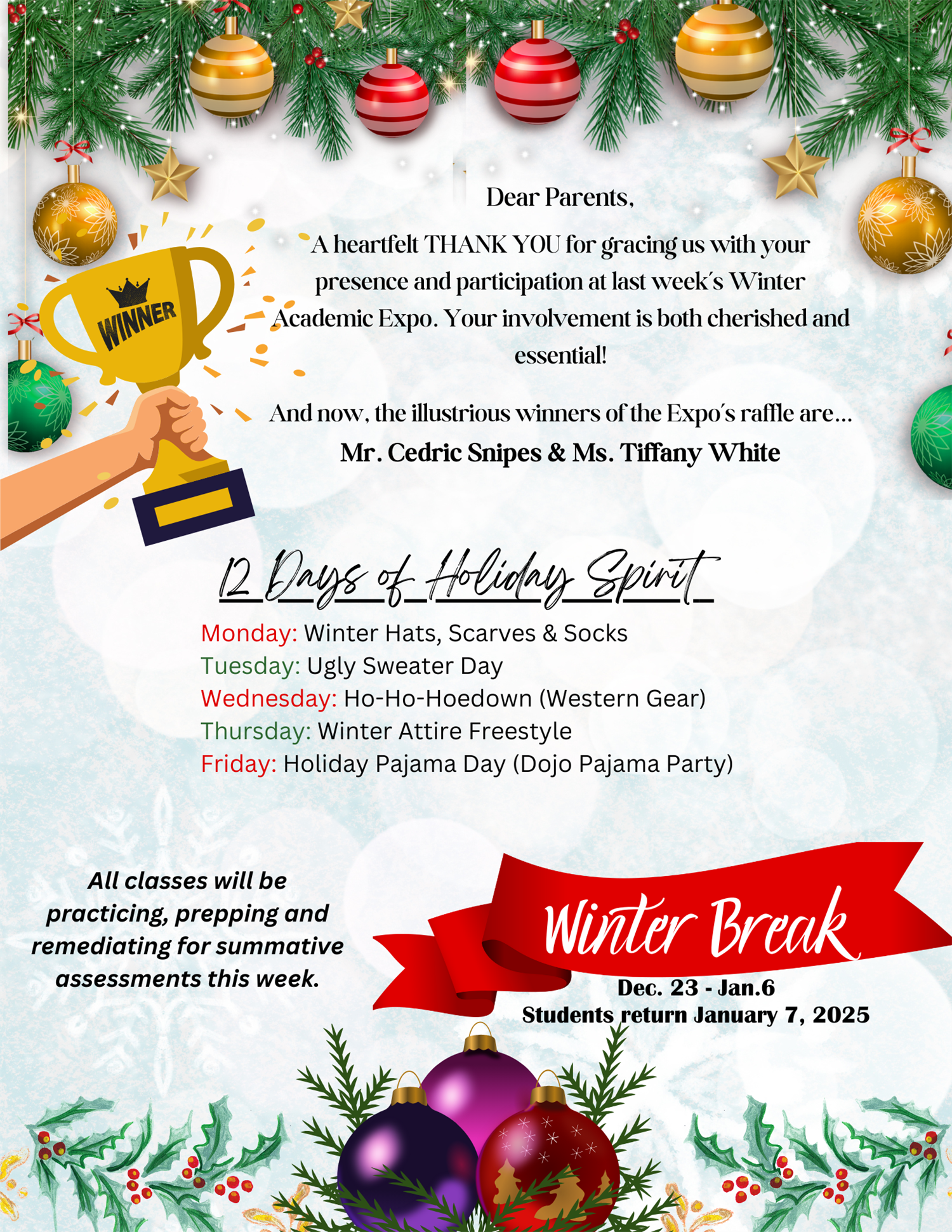 Parent Newsletter